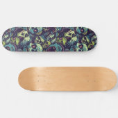 Groene Zombie Spooky Halloween Skateboard (Horizontaal)