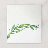 Groene zomer bruiloft zitkaart Botanische tuin Plaatskaartje (Buitenkant ongevouwen)