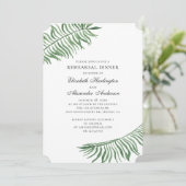 Groene zomer exotisch. Tropisch repetitiediner Kaart (Staand voorkant)