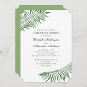 Groene zomer exotisch. Tropisch repetitiediner Kaart (Voorkant / Achterkant)