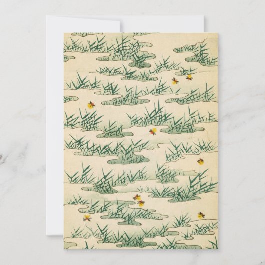 Groene zomer Firefly kunst Kaart (Voorkant)