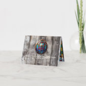 Groene Zomer Schuur Dankkaart 10x13cm Bedankkaart (Achterkant)