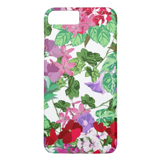 Groene zomerse bloementuin Case-Mate iPhone case (Achterkant)