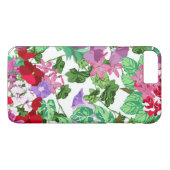 Groene zomerse bloementuin Case-Mate iPhone case (Achterkant (Horizontaal))