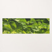 Groene zomerse natuur modern abstract bladgroen yogamat (Achterkant (horizontaal))