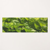 Groene zomerse natuur modern abstract bladgroen yogamat (Voorkant (horizontaal))