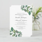 Groene zomertuin. Woodland repetitie diner Kaart (Staand voorkant)