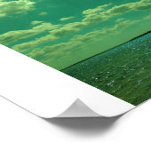 Groene zon poster (Hoek)