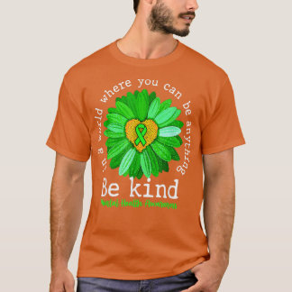 Groene zonnebloem Soort T-shirt Geestelijke gezond
