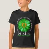 Groene zonnebloem Soort T-shirt Geestelijke gezond (Voorkant)