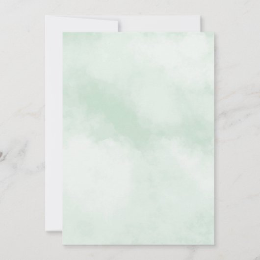 Groene Zonnebloem Vlinder Prinses Quinceañera Kaart (Achterkant)