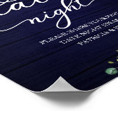 Groene Zonnebloemen Herfst Datum Nacht Pot Bord Poster (Hoek)