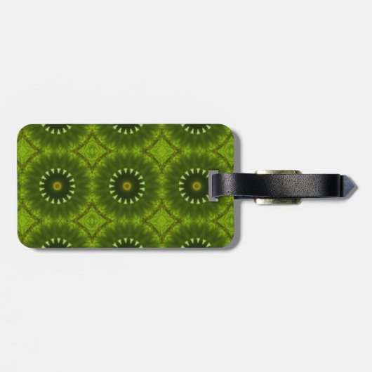 Groene Zonnen Bagagelabel (Achterkant horizontaal)