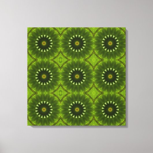 Groene Zonnen Canvas Afdruk (Voorkant)