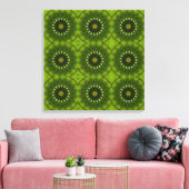 Groene Zonnen Canvas Afdruk (Insitu (Woonkamer))