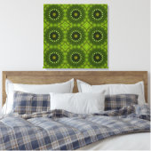 Groene Zonnen Canvas Afdruk (Insitu (Slaapkamer))