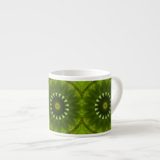Groene Zonnen Espresso Kop (Voorkant rechts)