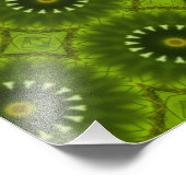 Groene Zonnen Foto Afdruk (Hoek)