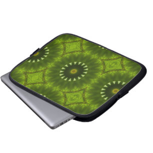 Groene Zonnen Laptop Sleeve