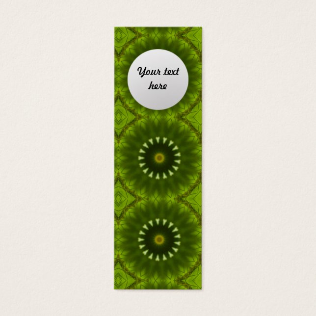 Groene Zonnen Mini Visitekaartjes (Voorkant)