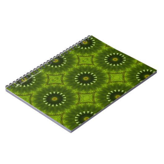 Groene zonnen notitieboek (Linkerzijde)