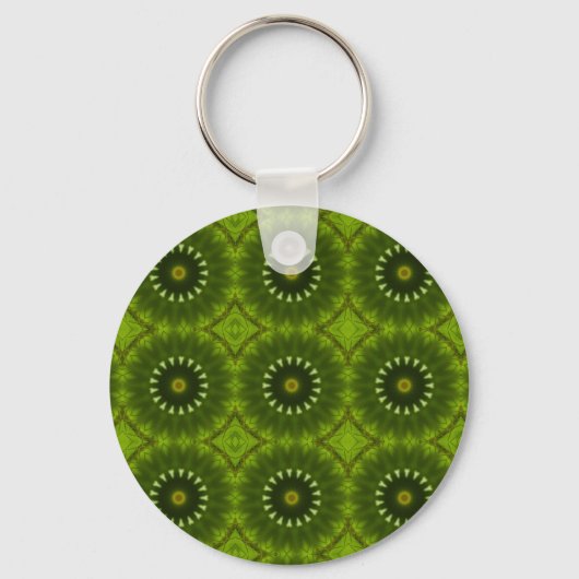 Groene Zonnen Sleutelhanger (Voorkant)