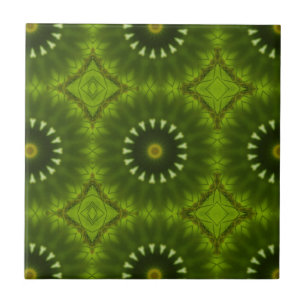 Groene Zonnen Tegeltje