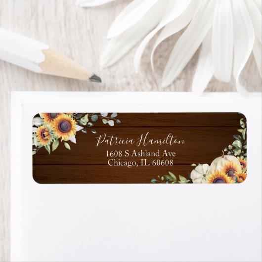 Groene Zonneschijn Bruiloft Label (Insitu)