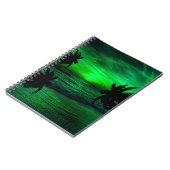 GROENE ZONSONDERGANGEN OCEAN SCHILDERACHTIG NOTITIEBOEK (Linkerzijde)