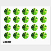 Groene Zoom groene Stickers (Vel)