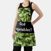 Groene zout groenten in de tuin schort (Insitu)