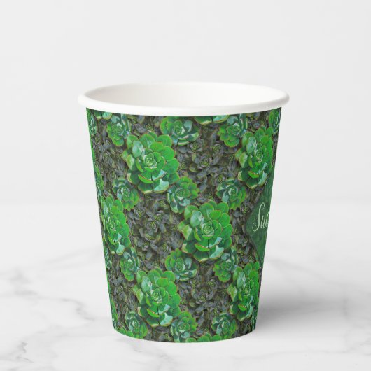 Groene, zuinige, lattielepatrootkopjes papieren bekers (Voorkant)