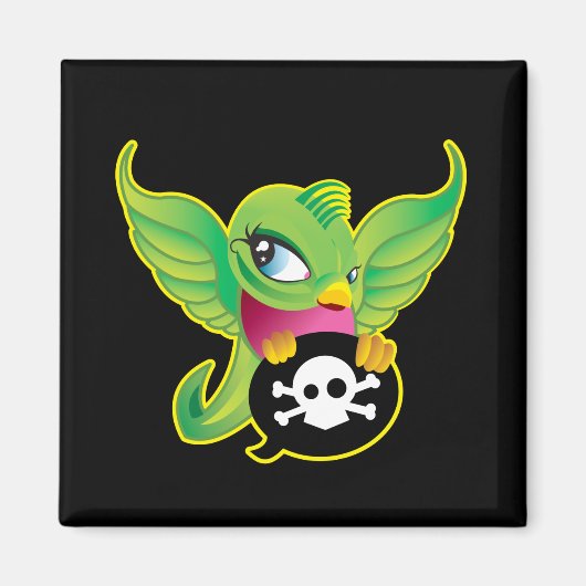 Groene zwaluw magneet (Voorkant)