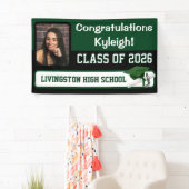 Groene & Zwarte Afstuderen Spandoek (Insitu)