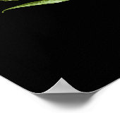 Groene zwarte botanische bruiloft Welkomstsignalen Poster (Hoek)