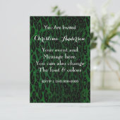 Groene Zwarte Cheetah Sterren Kaart (Staand voorkant)
