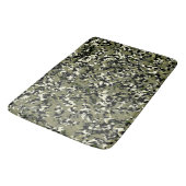 Groene Zwarte Crème Camouflagepatroonprint Badmat (Gekanteld)
