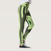 groene zwarte damesleggings leggings (Rechts)
