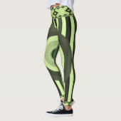 groene zwarte damesleggings leggings (Links)