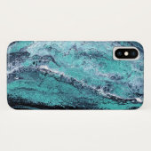 Groene Zwarte Draaikolk Case-Mate iPhone Case (Achterkant (horizontaal))