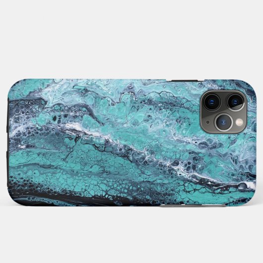 Groene Zwarte Draaikolk Case-Mate iPhone Case (Achterkant (horizontaal))