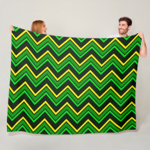 Groene, zwarte en gele chevron zigzag