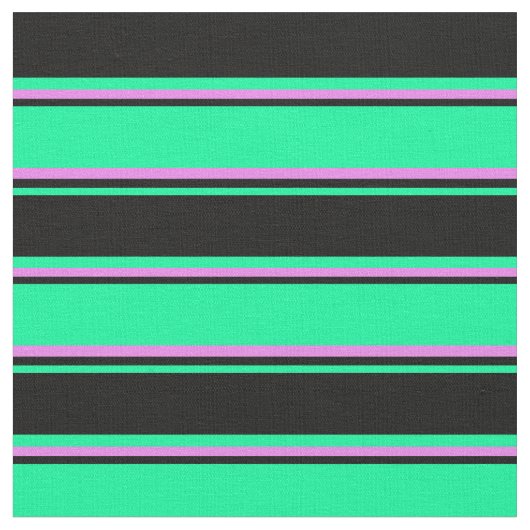 Groene, Zwarte en Violet Lines Stof (Close Up)