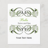 Groene, zwarte en witte grafische brochures (Voorkant)