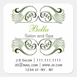 groene zwarte en witte grafische stickers