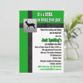 Groene, Zwarte en Witte Herten Uitnodiging (Staand voorkant)