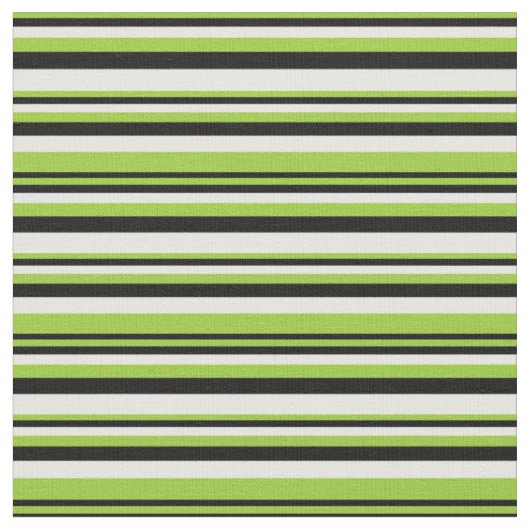 Groene, zwarte en witte lijnen stof (Close Up)