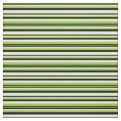 Groene, zwarte en witte lijnen stof (Swatch)