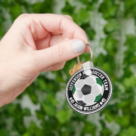 Groene, zwarte en witte ⚽ Sleutelhanger