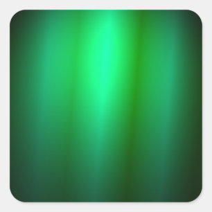 Groene zwarte kleur Aangepast Blank Trendy Elegant Vierkante Sticker